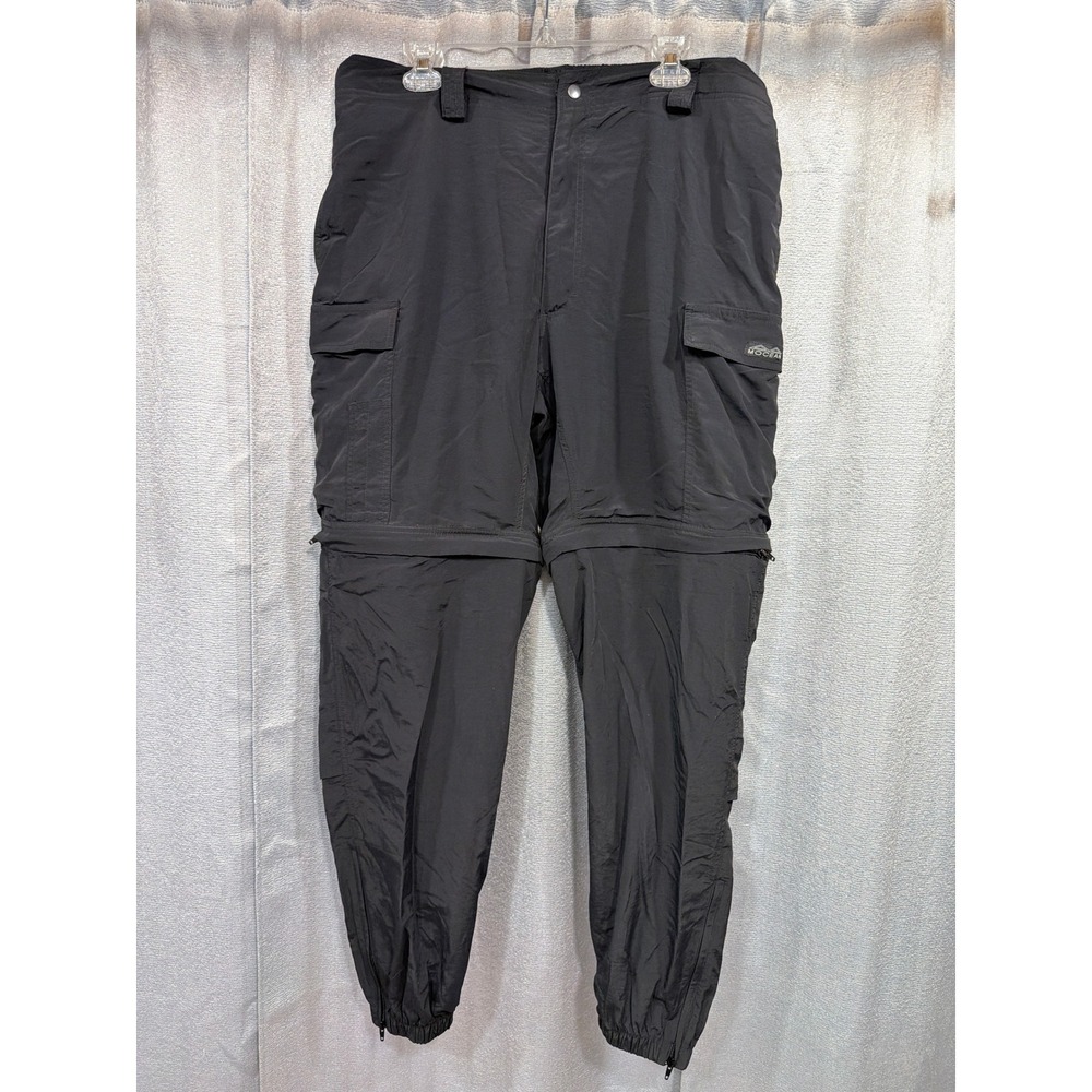 Mocean Mens 3X Black Nylon Supplex Zip Off Convertible Cargo Pant 2058Z Tactical